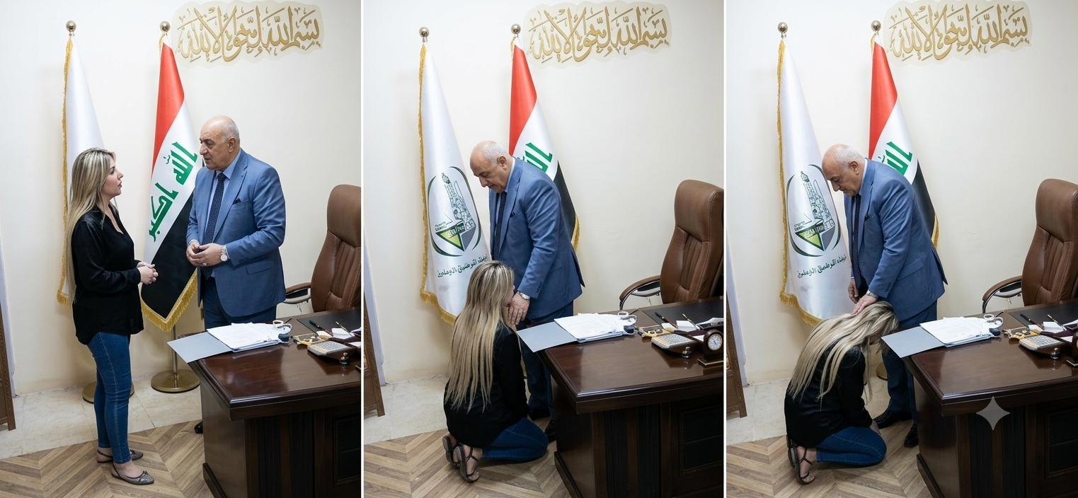 فضيحة لينا رعد محسن مع مدير النفط اياد حسين الجوهر – فيديو سكس